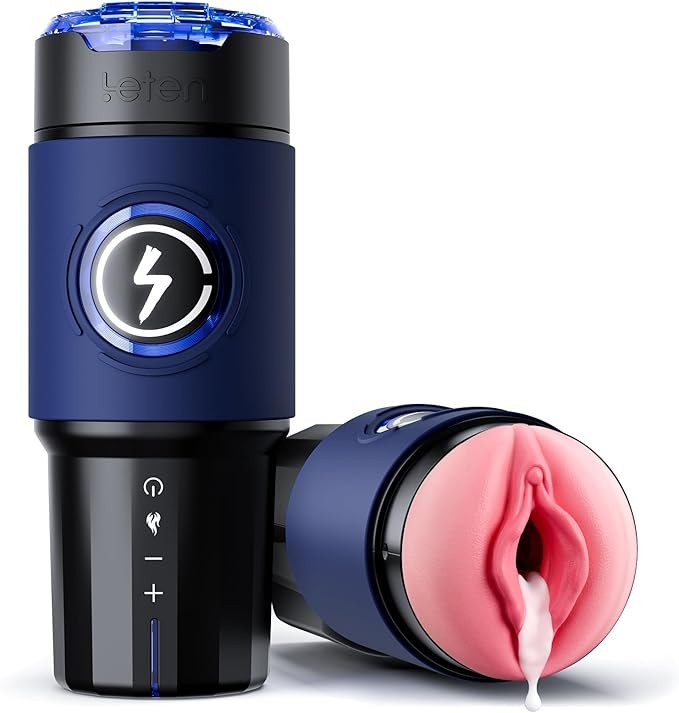 EINSEO Male Masturbator Sex Toys for Men - Thrusting Male Stroker with 360° Heating, 5-Speed Smooth Motion Blowjob Adult Men's Sex Toy, Silent Brushless Motor, Pocket Pussy Sleeve Erotic Massage Kits