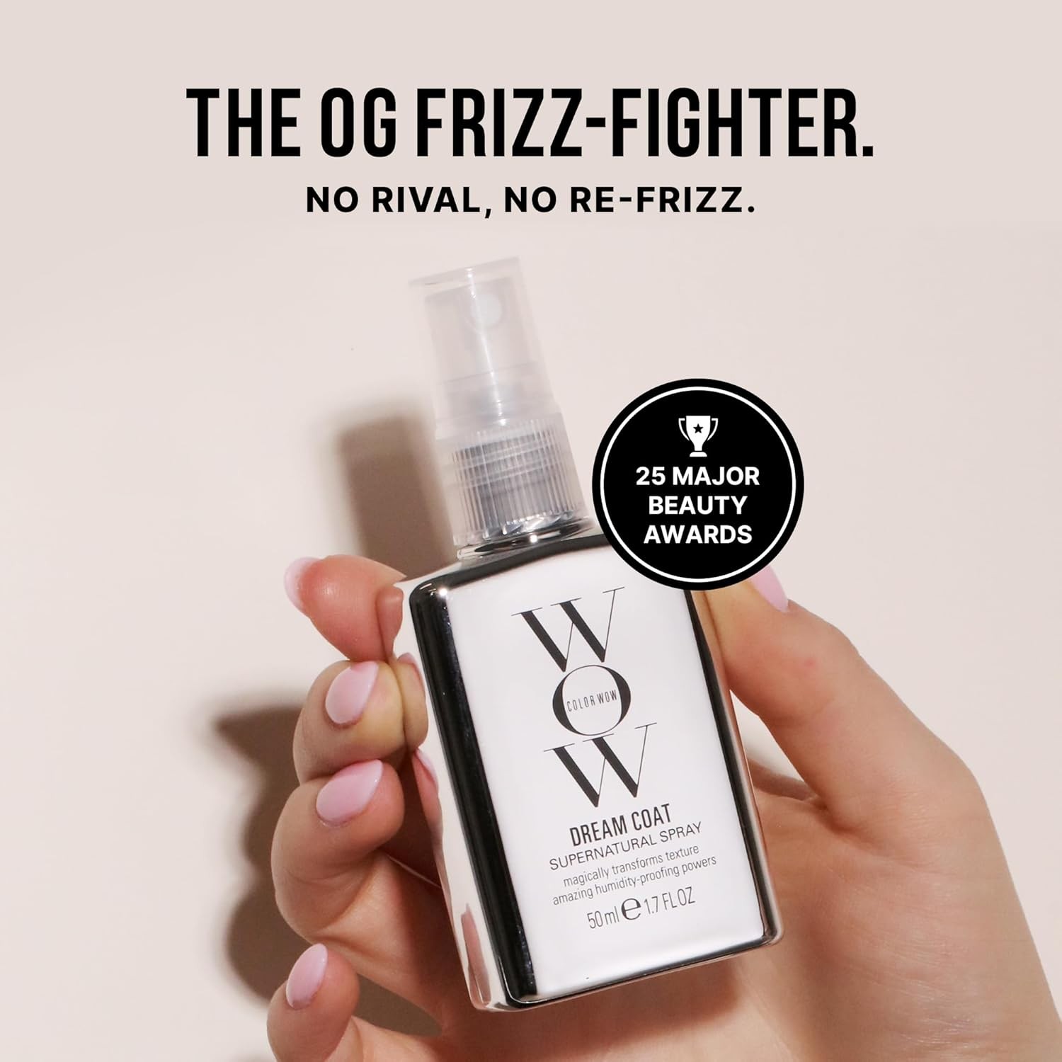 COLOR WOW Dream Coat Supernatural Spray – Keep Your Hair Frizz-Free and Shiny No Matter the Weather with Award-Winning Anti-Humidity Treatment