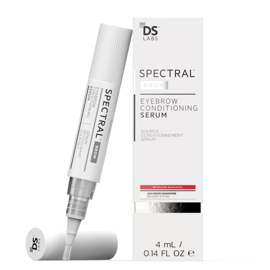 DS Labs Spectral.BROW Eyebrow Conditioning Serum - Supports Fuller, Thicker, Looking Brows, with Nanoxidil, Retinol & Hyaluronic Acid, Paraben Free, Sulfate Free, Cruelty Free